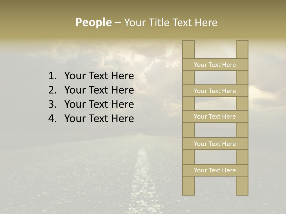 Arrow Non Urban Lane PowerPoint Template