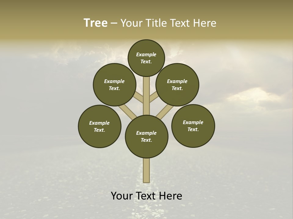 Arrow Non Urban Lane PowerPoint Template