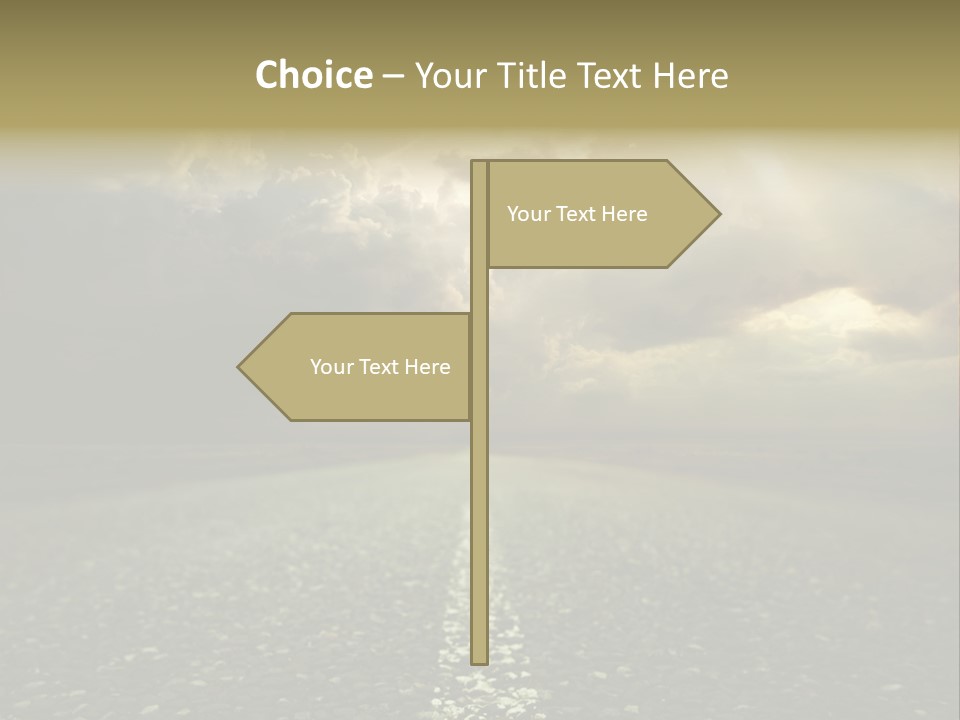 Arrow Non Urban Lane PowerPoint Template