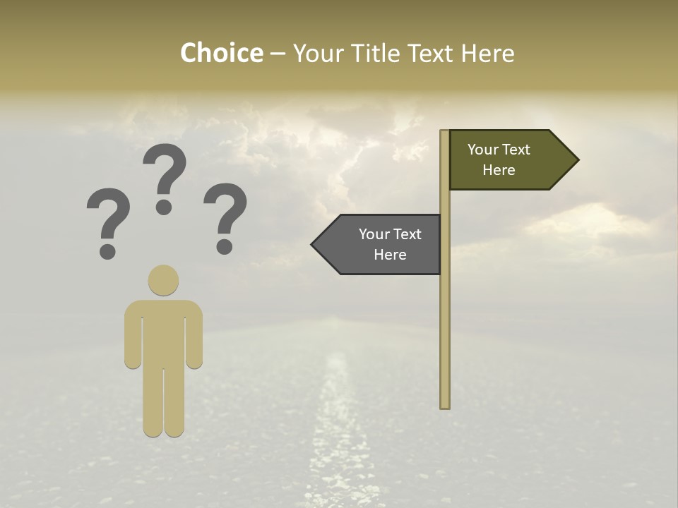 Arrow Non Urban Lane PowerPoint Template