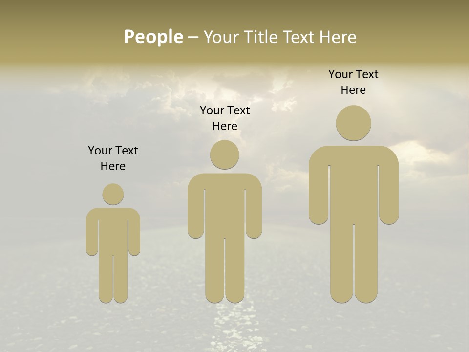 Arrow Non Urban Lane PowerPoint Template