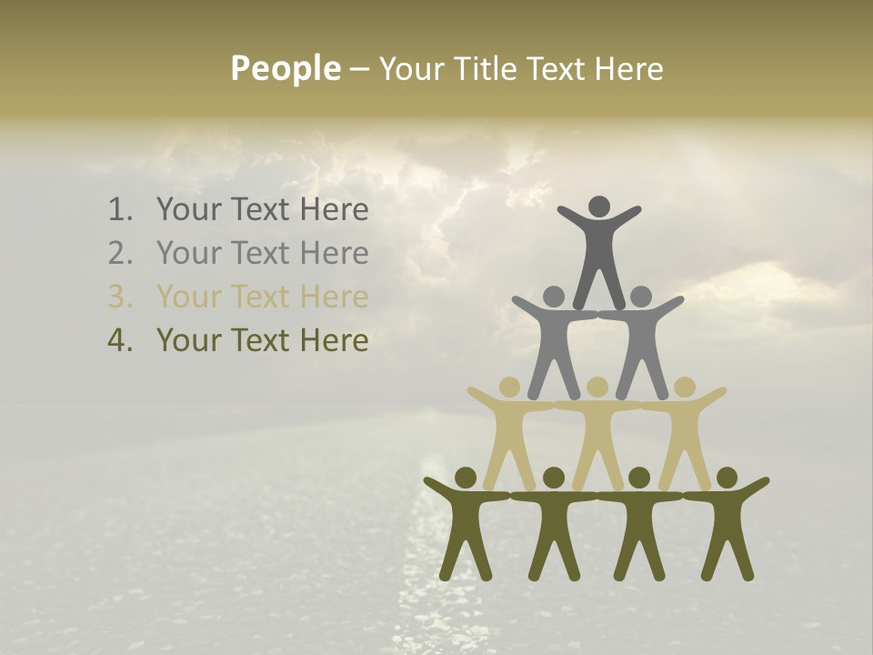 Arrow Non Urban Lane PowerPoint Template