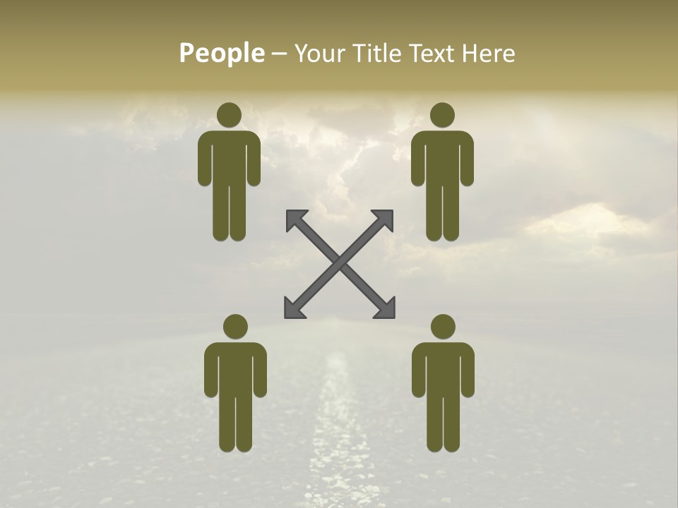 Arrow Non Urban Lane PowerPoint Template