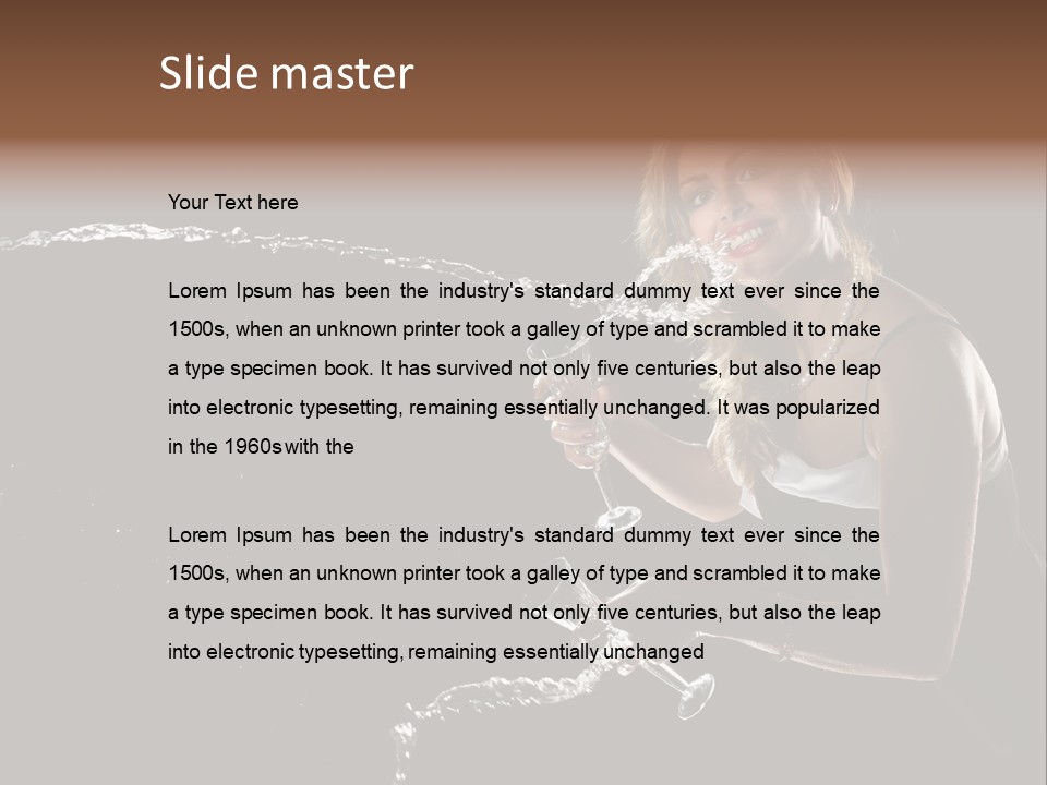 Beauty Attractive Slim PowerPoint Template