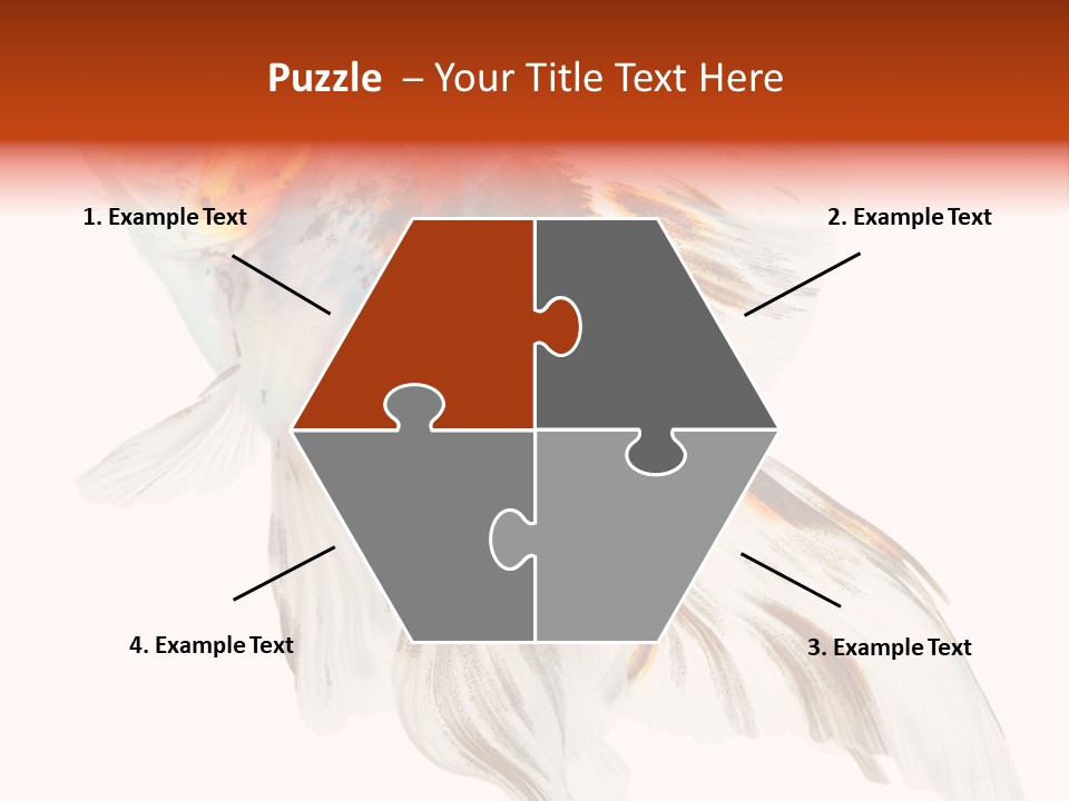 White Orange Color PowerPoint Template