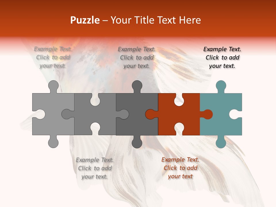 White Orange Color PowerPoint Template