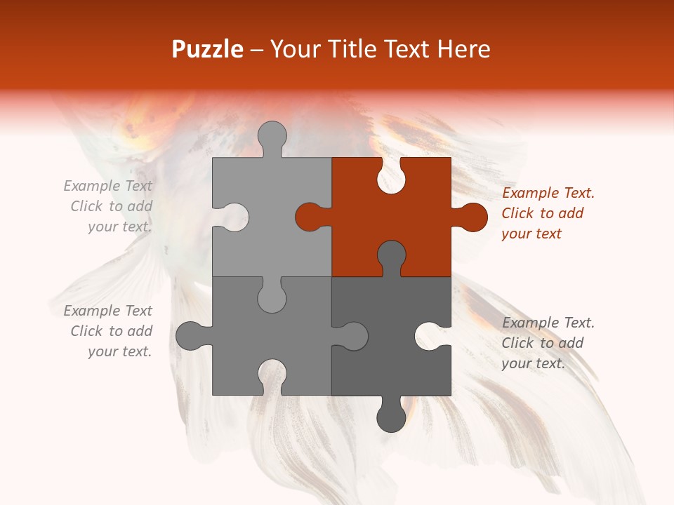 White Orange Color PowerPoint Template