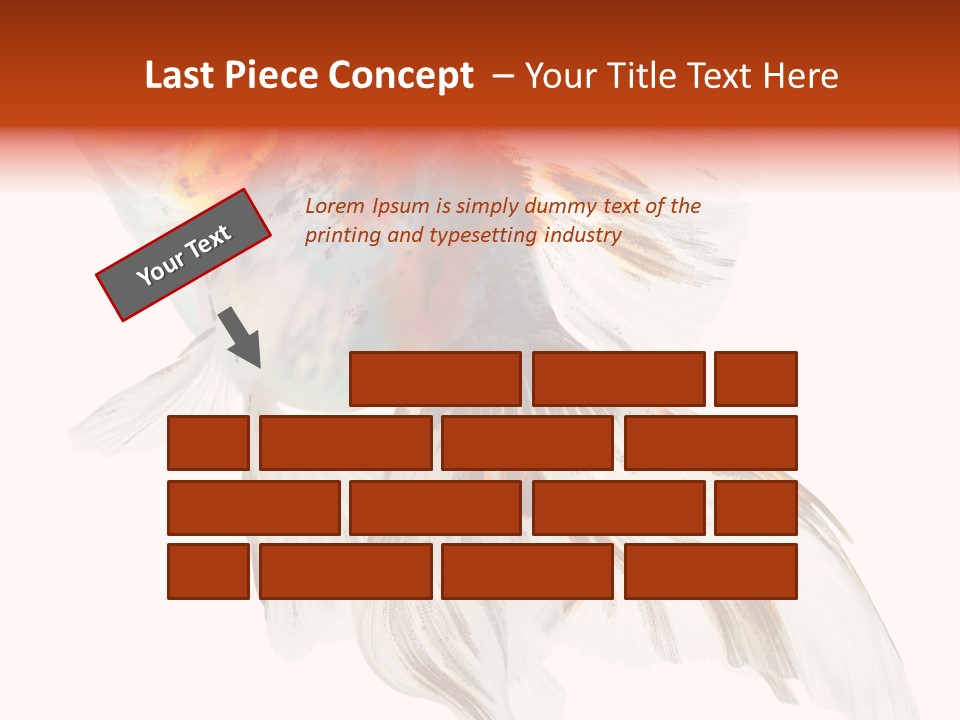 White Orange Color PowerPoint Template
