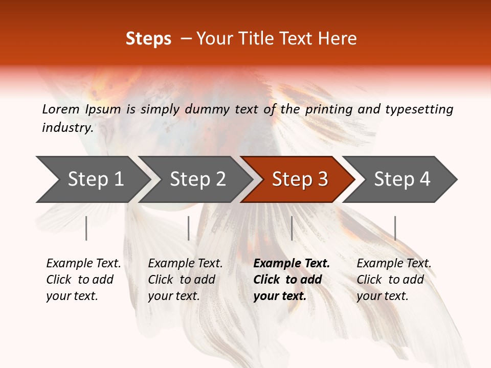 White Orange Color PowerPoint Template