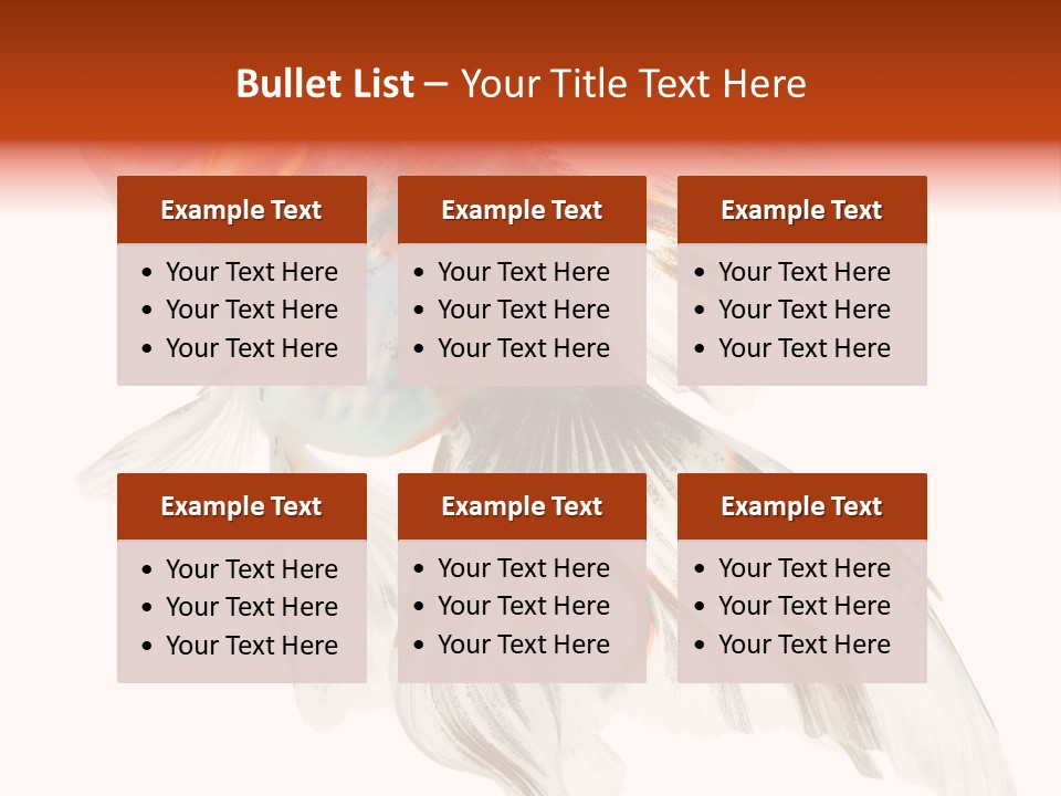 White Orange Color PowerPoint Template
