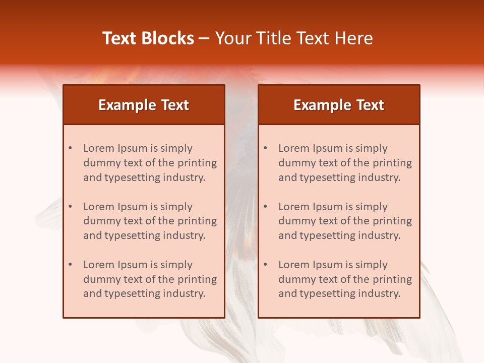 White Orange Color PowerPoint Template