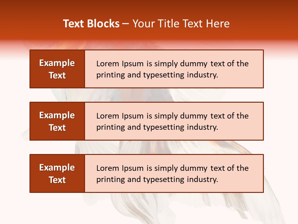 White Orange Color PowerPoint Template