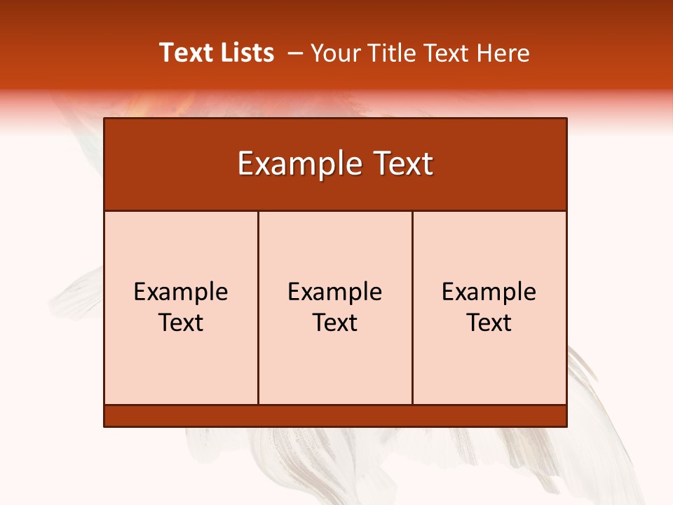 White Orange Color PowerPoint Template
