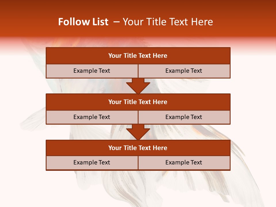 White Orange Color PowerPoint Template