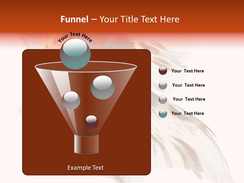 White Orange Color PowerPoint Template