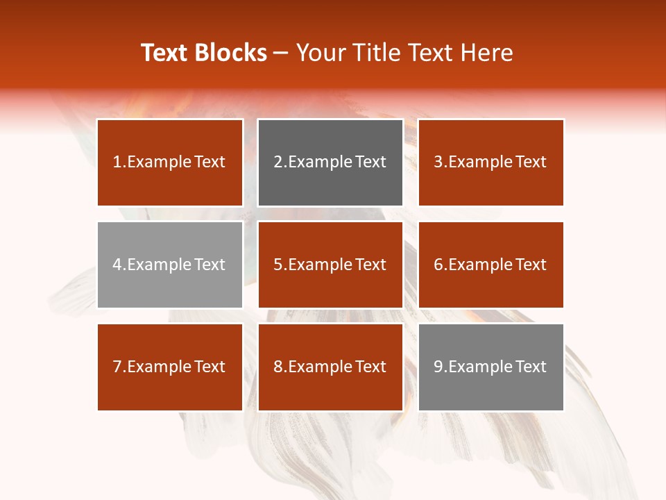 White Orange Color PowerPoint Template