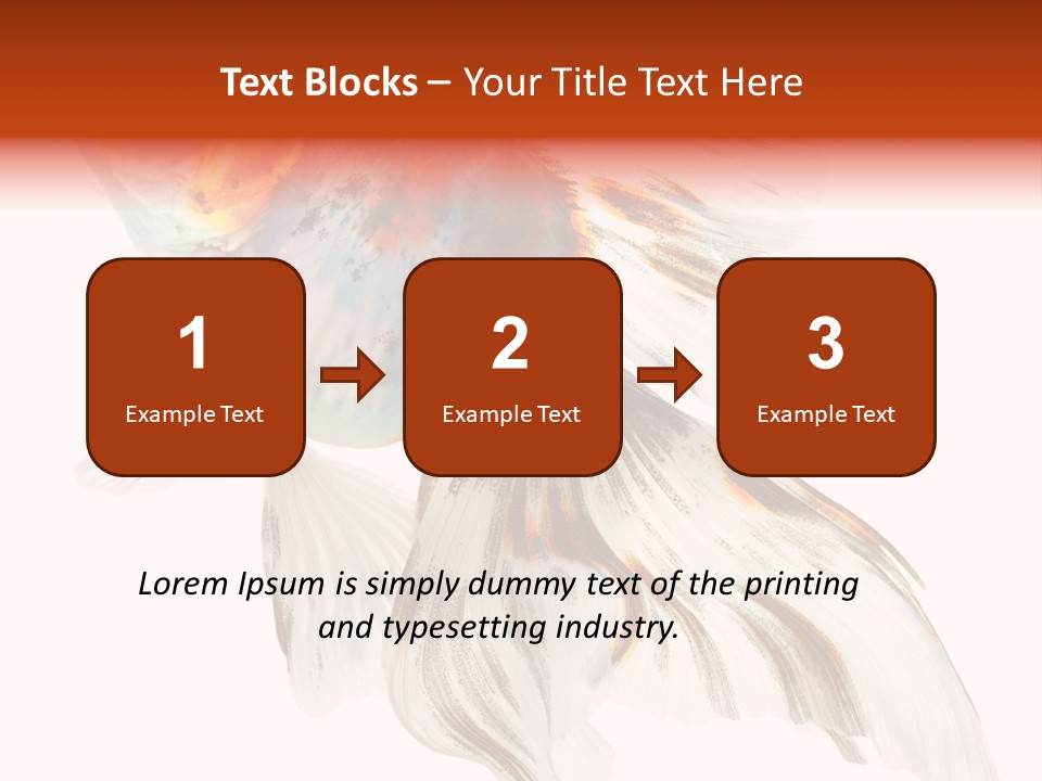 White Orange Color PowerPoint Template