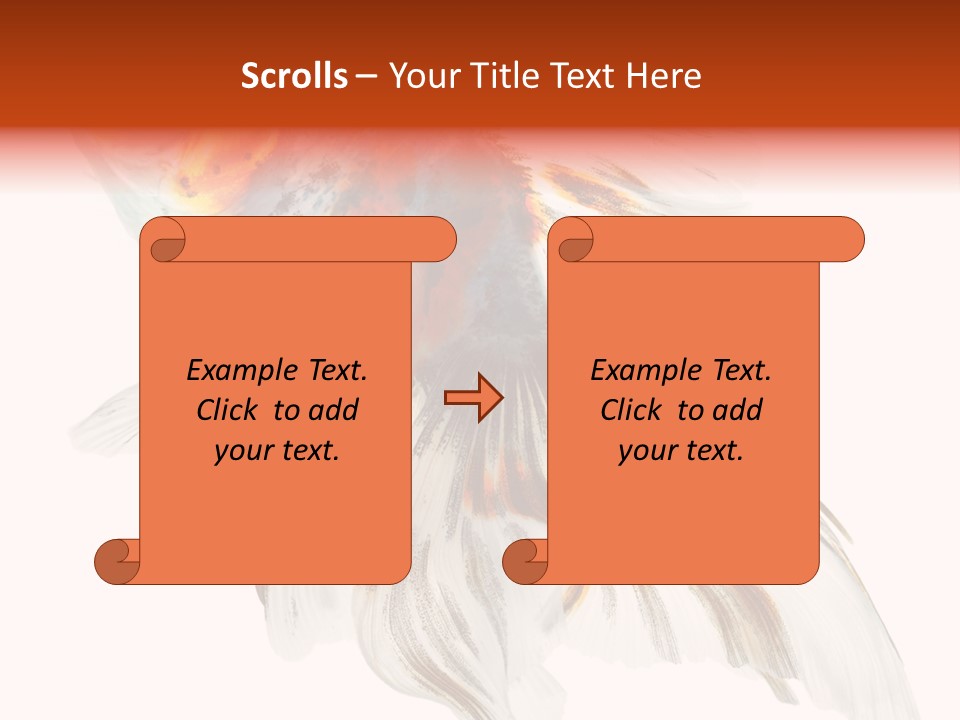 White Orange Color PowerPoint Template