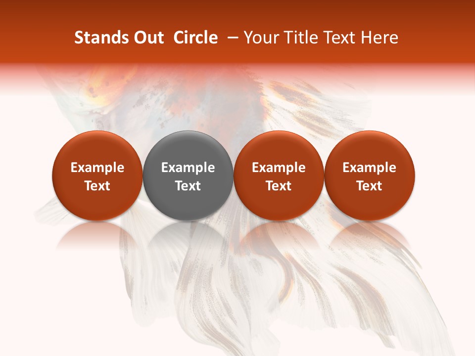 White Orange Color PowerPoint Template