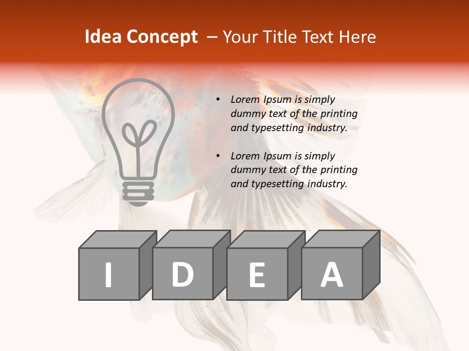 White Orange Color PowerPoint Template