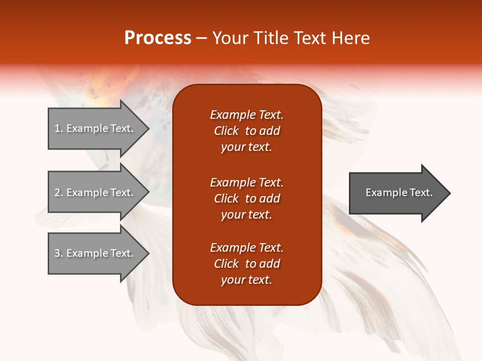 White Orange Color PowerPoint Template
