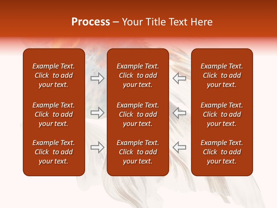 White Orange Color PowerPoint Template