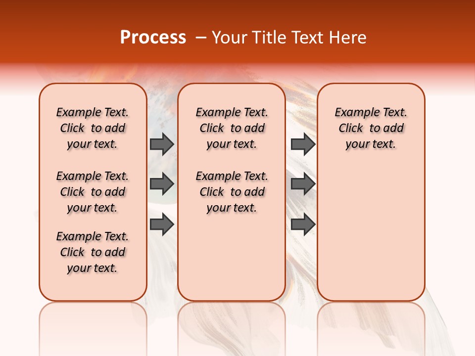 White Orange Color PowerPoint Template