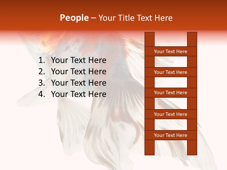 White Orange Color PowerPoint Template