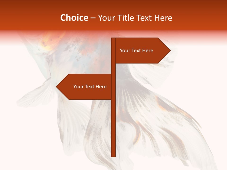 White Orange Color PowerPoint Template