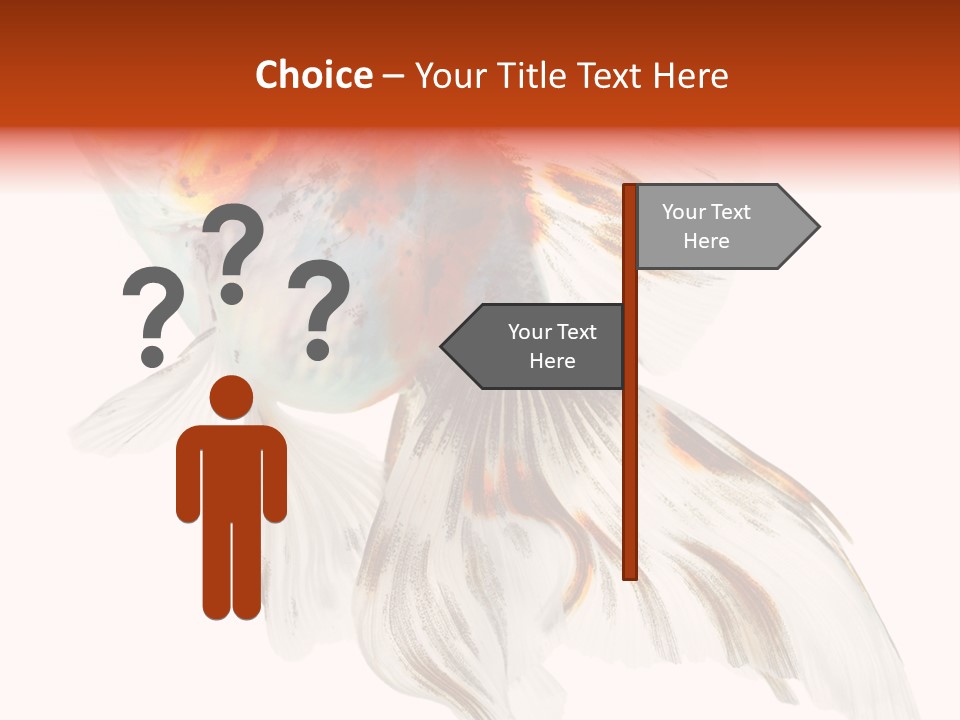 White Orange Color PowerPoint Template