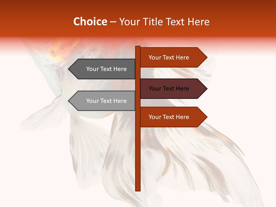 White Orange Color PowerPoint Template