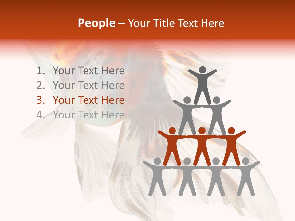 White Orange Color PowerPoint Template