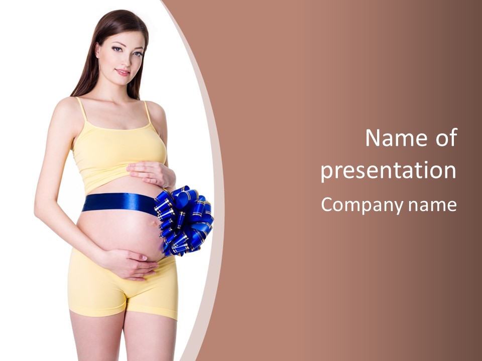 Female Background Beautiful PowerPoint Template