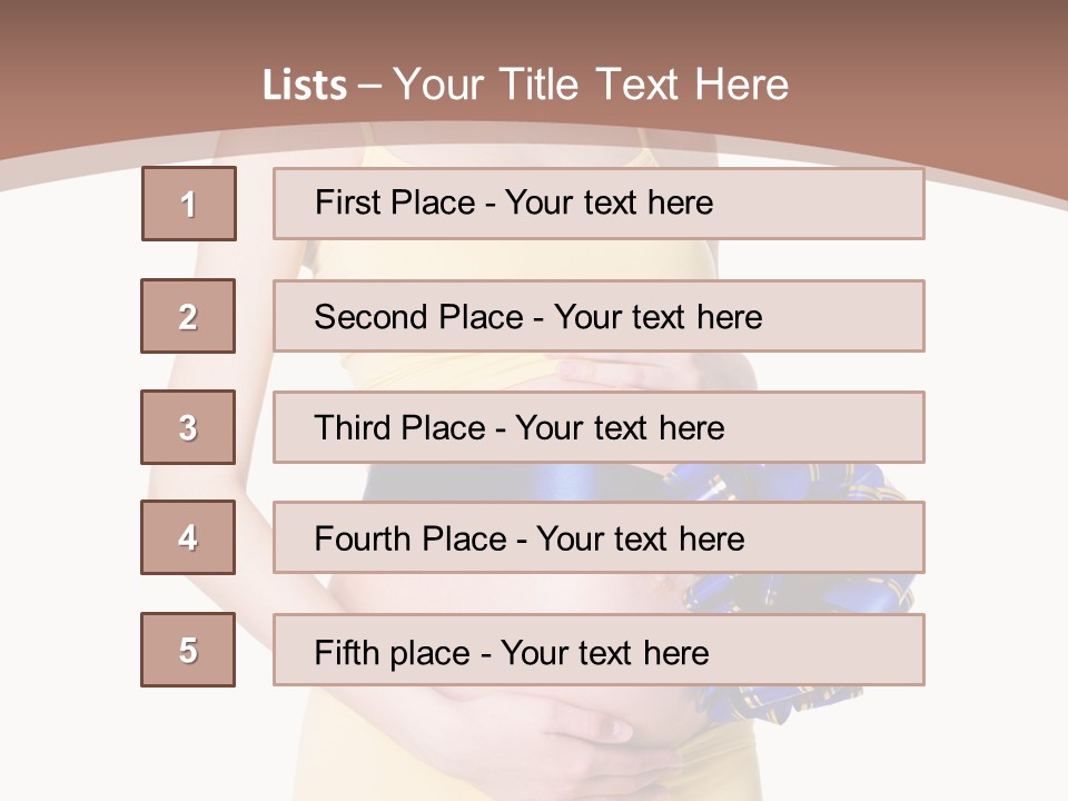 Female Background Beautiful PowerPoint Template