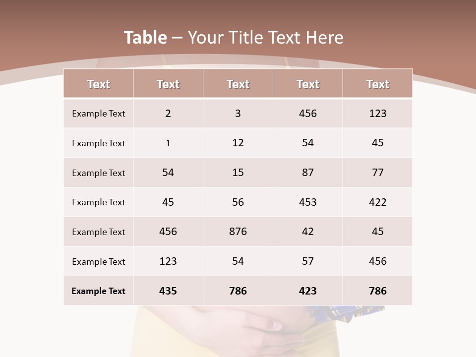 Female Background Beautiful PowerPoint Template