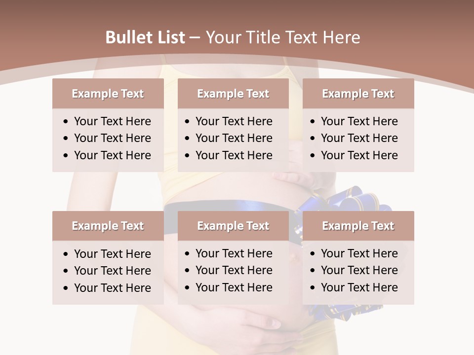 Female Background Beautiful PowerPoint Template