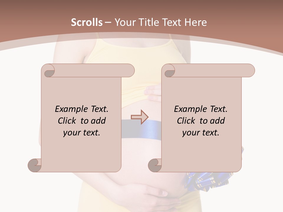 Female Background Beautiful PowerPoint Template