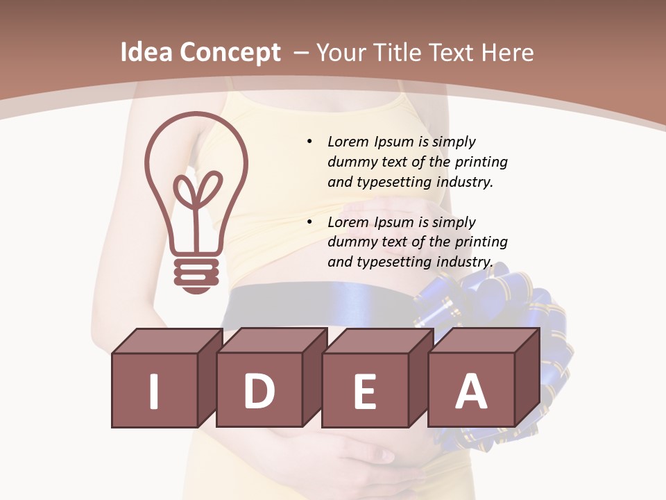 Female Background Beautiful PowerPoint Template