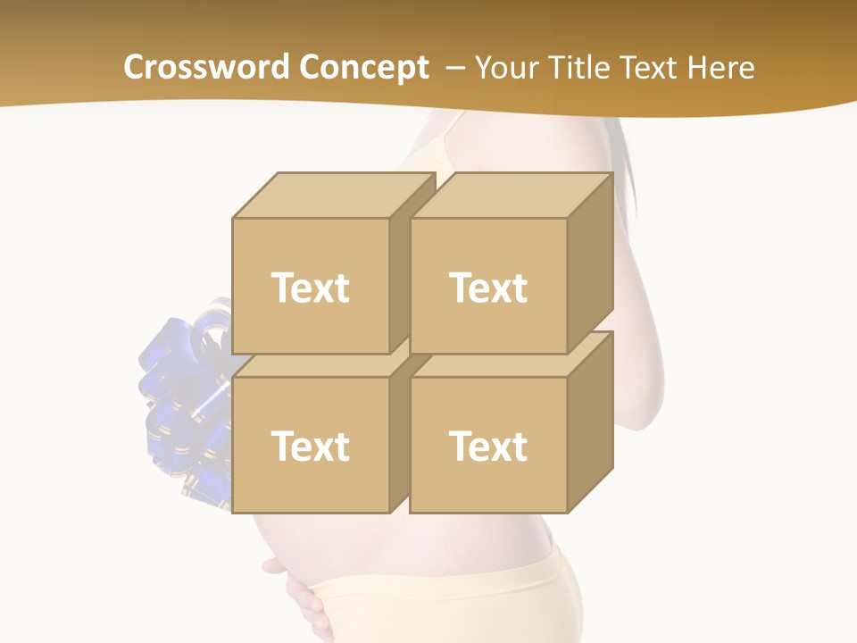 Gift Expecting Stomach PowerPoint Template