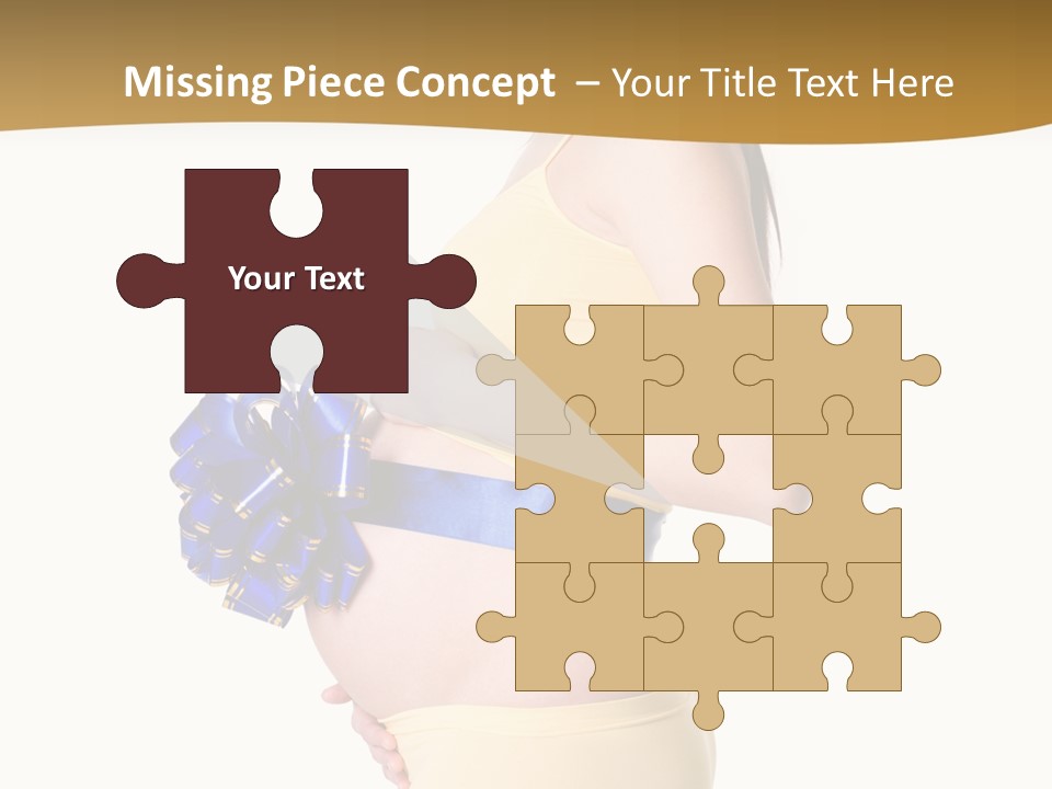 Gift Expecting Stomach PowerPoint Template