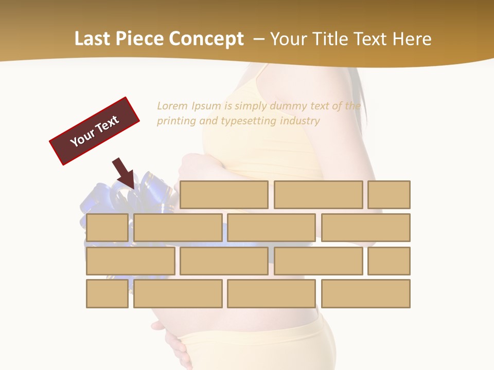 Gift Expecting Stomach PowerPoint Template