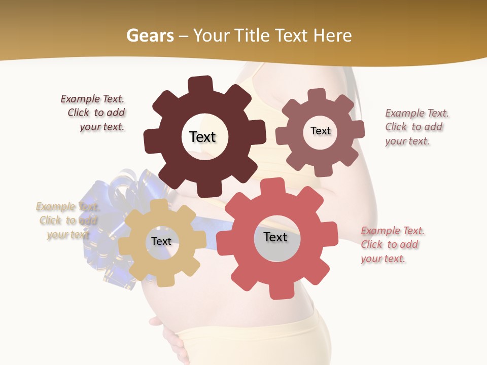 Gift Expecting Stomach PowerPoint Template