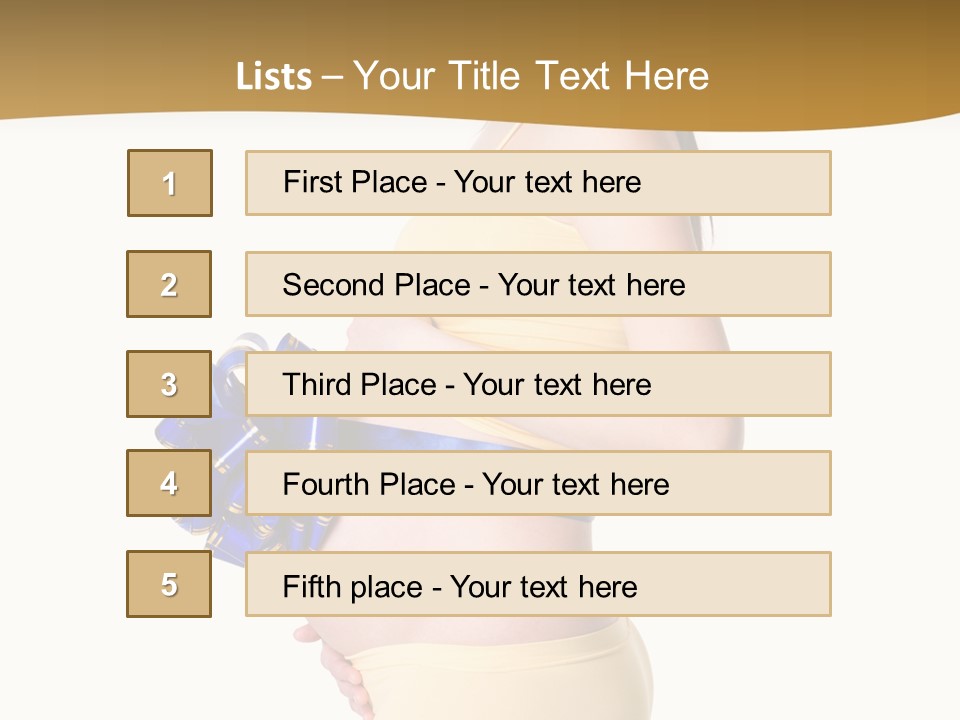Gift Expecting Stomach PowerPoint Template