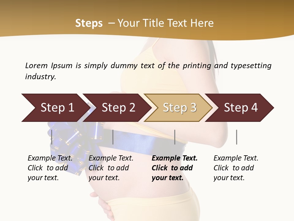 Gift Expecting Stomach PowerPoint Template
