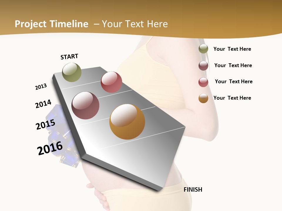 Gift Expecting Stomach PowerPoint Template