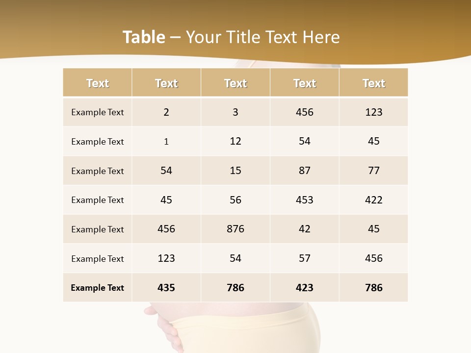 Gift Expecting Stomach PowerPoint Template