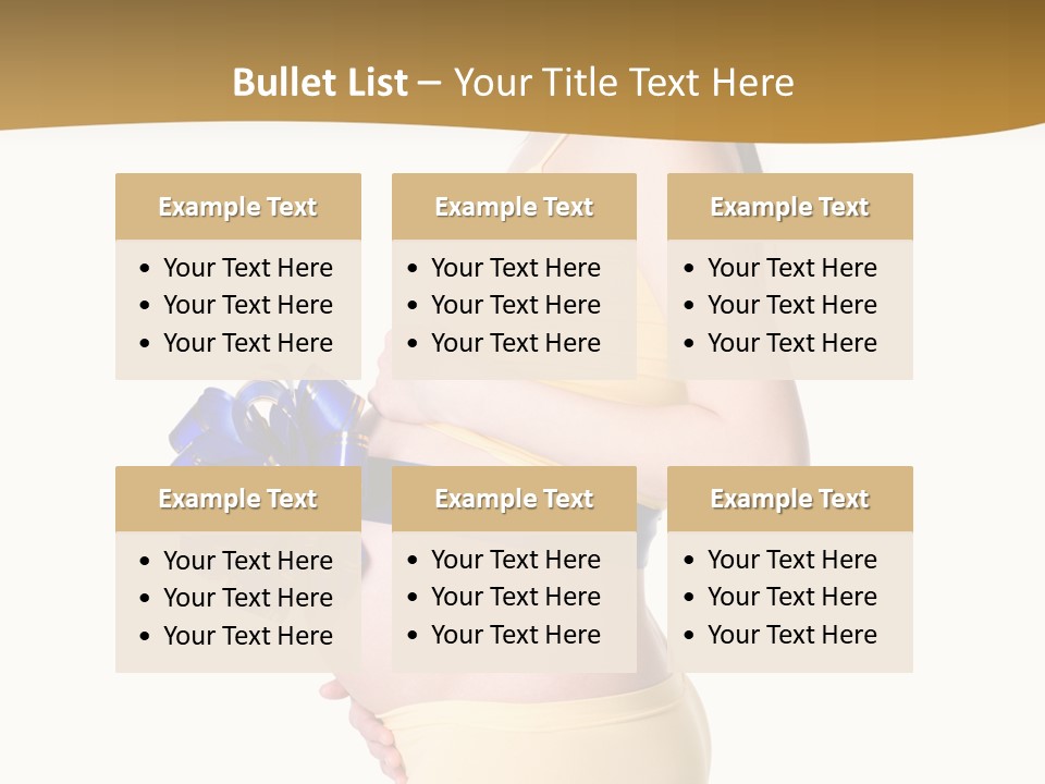 Gift Expecting Stomach PowerPoint Template