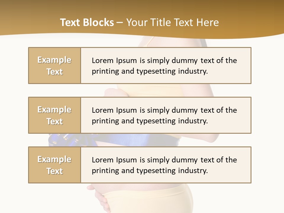 Gift Expecting Stomach PowerPoint Template
