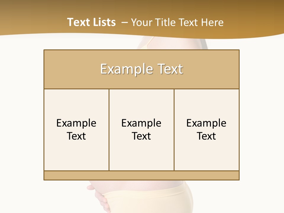 Gift Expecting Stomach PowerPoint Template