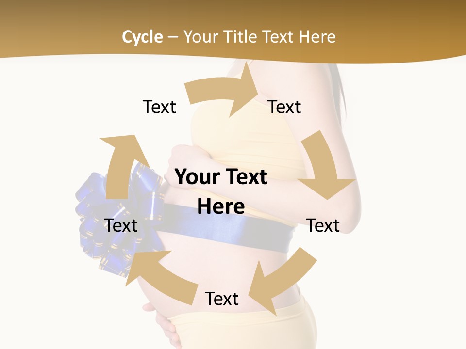 Gift Expecting Stomach PowerPoint Template